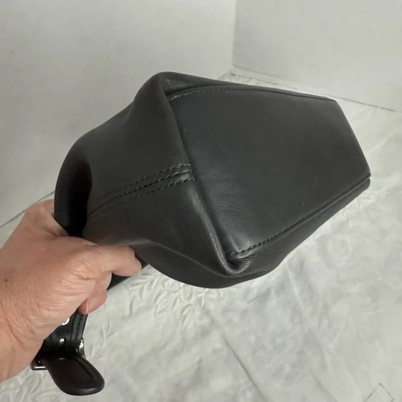 Vintage Coach 9059 RARE GRAY shoulder bag hobo shoulder bag nickel hardware - Picture 5 of 10